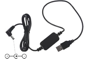HERO-S USB 5 V auf 9 V 5,5 x 2,1 mm Spitze Negative Sleeve Positive USB auf 9 V Netzteil Kabel für Gitarre Effekt Pedale Adapter 5 V auf 9 V Adapter