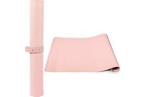 LIONVISON Nail Art tapis de table, microfibre rose doux en cuir Nail Art tapis de coussins, pliable lavable manucure tapis de bureau ongles pour le salon de manucure