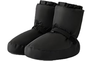 KAISUN Ballett Warm Up Boots, Damen Warm Up Bootie Tanzschuhe, Winter-Aufwärm-Trainingsschuhe, Erwachsene Stiefel, Jazz-Tänzerin(Schwarz,XS(32-35))