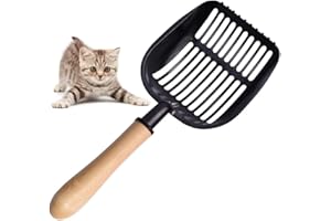 Ritte Pelle à Chat en Métal, Pelle à Litière pour Chat, Grande Pelle à Litière pour Chat, Pelle à Litière Profonde pour Chat à Long Manche pour Le Nettoyage des Animaux Domestiques, Chiens, Chats