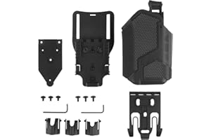 Peminkoo Holster Tactique pour Pistolet Airsoft droitier G1ock 17 19 SIG P226 P320 Holsters QLS System Ceinture pour Pistolet avec Lampe de Poche X300
