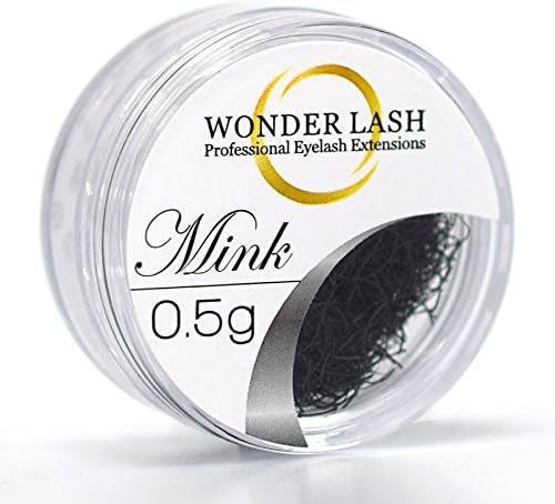 WonderLash® Premium Faux Mink Lash 0.25 Diameter Loose Individual Eyelash Extensions Semi Permanent Eye Lashes (0.25 C 13mm)