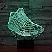 Produktbild WJPDELP-YEDE 3D-Schuhe Modellierung LED Nachtlichter 7 Farben ändern Atmosphäre kreative Tischlampe Sport Zimmer Dekor Baby Schlaf Licht Geschenke