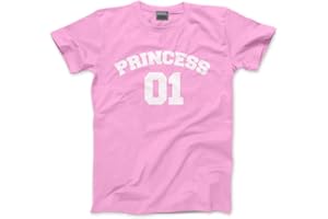 HOTSCAMP Princess Number 1 Kids T-Shirt - Numbers Tee Princess Day Cute Number Tshirt