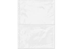 Ideen mit Herz Collector's Sleeves, CARD_DOCUMENT_SLEEVE, 50 x DIN A4 (2 x A5), Polypropylene (PP), Transparent, Pack of 50