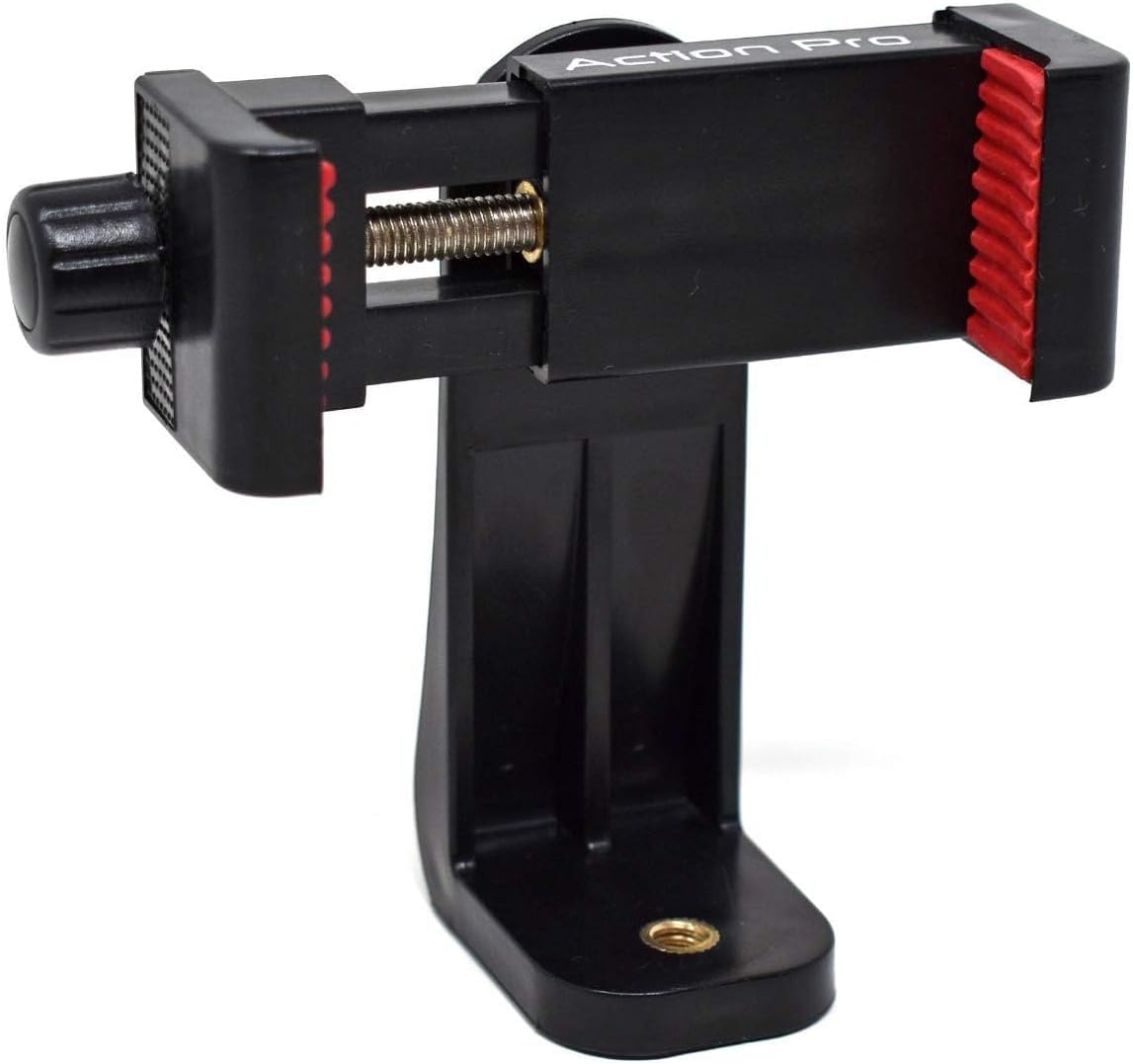 Action Pro Made in India (9-Month Warranty) Universal 360 Tripod Adapter | Phone Tripod Mount | Cell Phone Holder Mount Adapter Compatible with Xiaomi, Samsung, Vivo Realme, Oppo Apple, Micromax