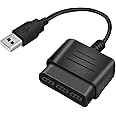 Finera USB 2.0 Games Controller Adapter Converter Cable, Compatible with PS1 PS2 Dual shock 2 Joypad Gamepad to PS3 PC Game