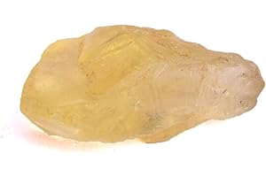 REAL-GEMS Ungeschnittener Topas-Rohstein 35,50 Ct, der Kristalledelstein-Zitronen-Topas-Stein für Hauptdekor heilt