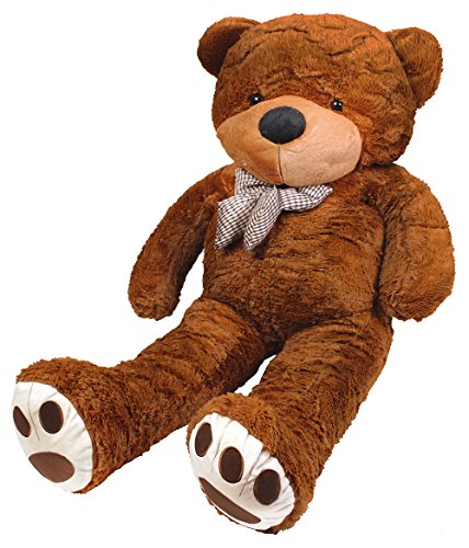 Preisvergleich Produktbild Iso Trade XXXL Teddybär 190cm Plüschtier Plüschbär Kuscheltier Stofftier Riesen Groß #4660, Farbe:Dunkelbraun