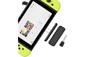 HAFOKO Route Air Pro Bluetooth Adattatore Compatibile per Switch & Switch Lite, PS4/PC, In-Game Vocale Chat Supporta w/APTX Bassa Latenza Audio Trasmettitore per Senza Fili Auricolari