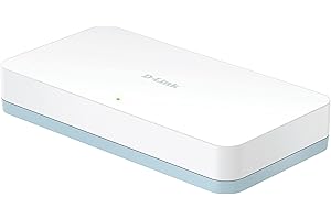 D-Link DGS-1008D Switch 8 Ports Gigabit 10/100/1000mbps - Idéal Partage de Connexion et Mise en Réseau Small/Home Office