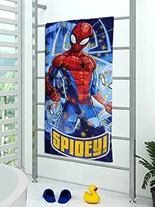 Athom Living Marvel Spidey 350 GSM 100% Cotton Kids Bath Towel 60x120 cm