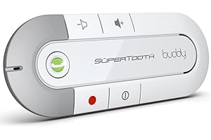 SuperTooth - Buddy - Kit mains-libres Bleutooth pour pare-soleil - Blanc