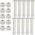 ZDNT 10 Pieces Plastic Pool Joint Pins Set Plastic Replacement Pool Joint Pins for Frame & Pool Intex Pool Replacement Parts,Pool Replacement Parts(2.36inch