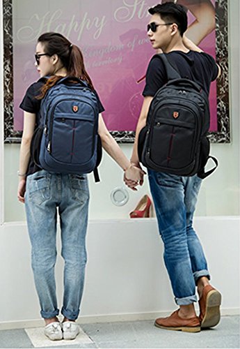 ALS Männer und Frauen Business Laptop Rucksack Wasserdicht Shockproof Computer Tasche Wandern Travel Campus College School Bag Daypack für Macbook, Tabletten und Notizbuch (Schwarz passt 16-Zoll-Laptop) - 7
