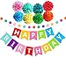 Produktbild Geburtstag Party Dekoration, Geburtstagsdeko, Happy Birthday Girlande - für Mädchen und Jungen Jeden Alters