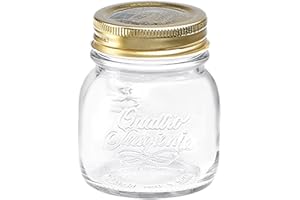 Bormioli Rocco Quattro Stagioni Vaso con Capsula, Vetro/Alluminio, Trasparente, 75X75X83 cm, 1 pz.