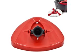 Norhogo Red Spin Mop Replacement Base Head for Viledas Mop, Suitable for O-Cedar rotary mop base parts mop head accessories plastic disc triangular disc, 15.5 * 16 * 5cm