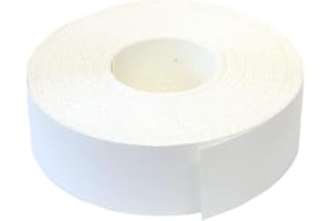 EISENRON Cinta adhesiva para bordes, 45 mm x 5 m, sin planchar, en color blanco liso mate
