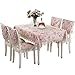 Produktbild TaiXiuHome European Style Tischdecke mit Beige Lace Stickerei für Dinning Tisch Teetisch Kühlschrank TV Cover Handtuch Platz ca. 43x43 Zoll (110x110cm)
