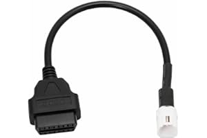 Goliton Cavo diagnostico OBD2 OBDII adattatore da 4 pin a 16 pin, compatibile con moto Yamaha Ha
