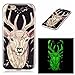 Produktbild Für iPhone 6 Silikon Hülle,iPhone 6S Case,iPhone 6 6S Nacht Leuchtende Schutzhülle,Fanryn IMD Design Hirsch Drucken Muster Ultra Slim Durchsichtig Leuchtend Weich Flexible Tasche TPU Leuchtende Nacht Silikon Schutzhülle Handyhülle Bumper Stoßdämpfend Schutz Handy Hülle Handytasche HandyHülle Etui Schale Case Cover Tasche Pour Apple iPhone 6/6S(4.7 Zoll) [Hirsch]