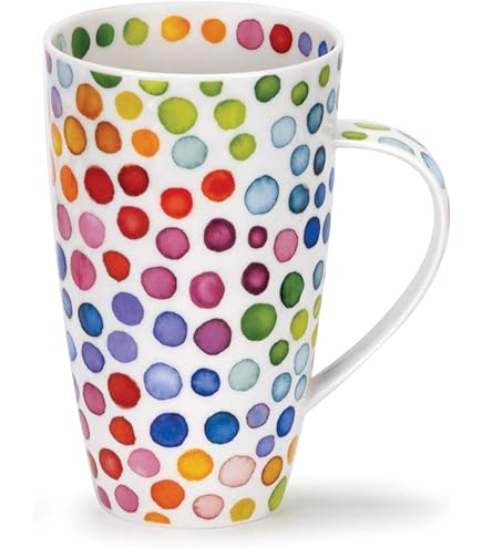 Tasse En Porcelaine Henley Motif Pois De Senteur – Capacité 600 Ml – Aubergine – Réutilisable