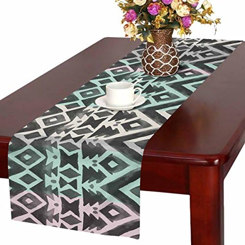 Zenzzle Table Runner 16in*72in print with Aztec tribal mexican pattern