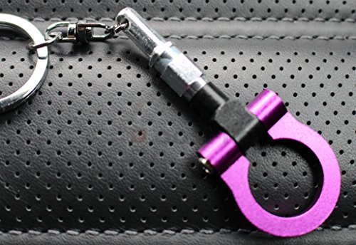 Preisvergleich Produktbild Abschleppöse Lila Eloxiert Schlüsselanhänger Rennsport Pfeil Abschlepphaken Anhänger von VmG-Store