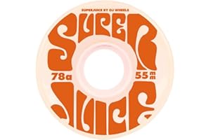 OJ Wheels - Mini ruote per skateboard Super Juice, colore: Bianco 78a, 55 mm