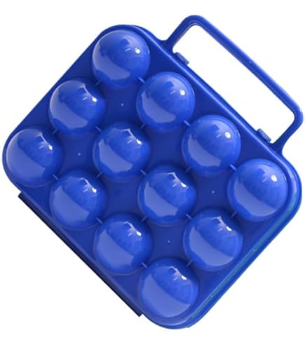 Boîte De Rangement à Œufs 12 Cavités - Couvercle De Protection - Empilable - Pour Frigo, Camping, Transport - Plastique ABS - Vert - 6