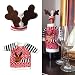 Produktbild cinnamou 2 Pc / Set Weinflasche Kleidung - Flasche Abdeckung - Xmas Santa Tisch Dekor - Christmas Bottle Cap Party Geschenk