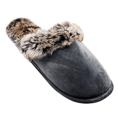 Dokela Kinder Wildleder Hausschuhe Winter Warm Filz Produktbild-Vorschau 5
