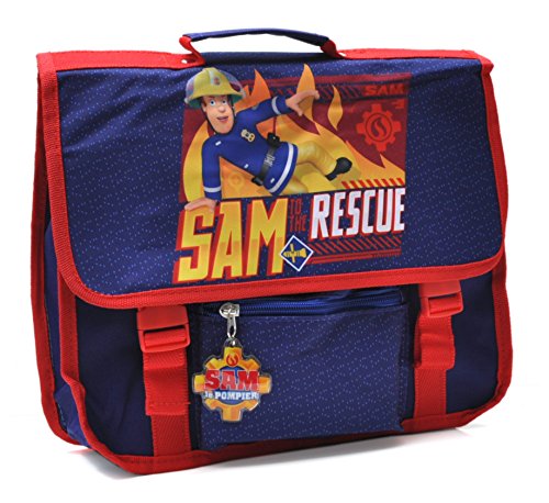 Sam Le Pompier - Petit Cartable 31 cm - Bleu - Collection to The Rescue - pour Maternelles Petites S Sam Le Pompier - Petit Cartable 31 cm - Bleu - Collection to The Rescue - pour Maternelles Petites S