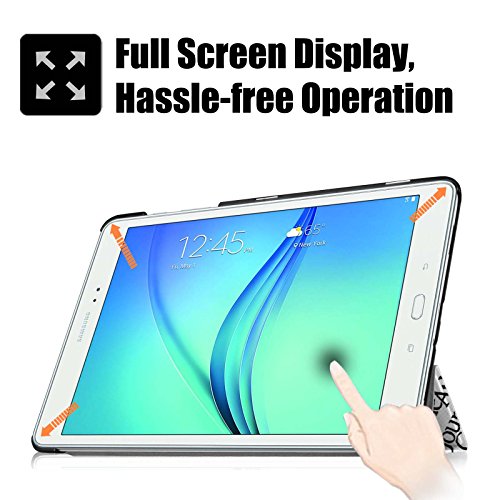 Fintie Samsung Galaxy Tab A 9.7 Hülle Case – Ultra Schlank Superleicht Ständer Smart Shell Cover Schutzhülle Etui Tasche mit Auto Schlaf / Wach Funktion für Samsung Galaxy Tab A 9.7 T550N / T555N 24,6 cm (9,7 Zoll) Tablet-PC, Zeitung - 5