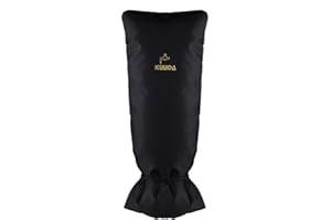 KUUQA Large Size Outdoor Tap Cover Frost Protector Faucet Cover Socks Garden Tap Jackets for Freeze Protection（Black)