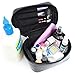 HOYOFO Toiletry Cosmetic Storage Large Travel Makeup Bag with Sweet Bow Handle,Black