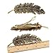 Contever® Leaf Shaped Hair Clip Hairpin Vintage Barrette Headwears Claw Hair Accessories (Pack of 3, Different Colors)