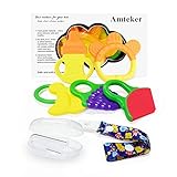 Amteker Massaggiagengive Refrigerante di Frutta, Bambini Dentizione Giocattolo, 
