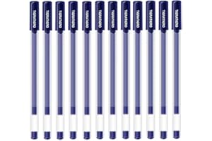 tigratigro ] 12Sztuk Długopis Żel 0.5mm Wskazówka Igła,Pisanie Do 850 Metrów (niebieski)