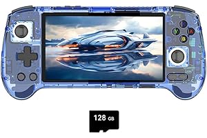 JOENI ANBERNIC RG556 Console da Gioco Portatile Retrò con 4000+Classic Games, 5.48 IPS AMOLED Screen Console di gioco Android Regalo per Bambini Adulti ((4+128G)+128G)
