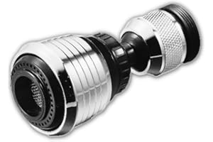 MAWANS 360 Rotate Swivel Water Saving Tap Aerator Nozzle Filter Adapter, Diffuser Kitchen Sink Bathroom tap Spray Head, Faucet Bubbler, Filter with Nozzle Adapter, M22 External, M24 Internal Thread (1)