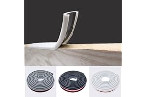 Ormein Bande de Chant en Forme de U, Protection Bord de Table Bebe, Autocollante Bande Protection Meuble Flexible en TPE, Chant Plan de Travail, Bords pour Meubles, Coins de Table (Blanc, 16mm*3M)