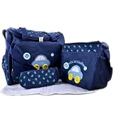 4tlg Babytasche Set Pflegetasche Tragetasche Wickeltasche Windeltasche Kinder Baby Blau