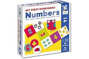 Captain Smart Domino Game, My first Dominoes Numbers | Numbers, Addition, Subtraction | 24 Large Pieces | Educational Game Mathematical Game, Learning toy, Gift for Children 3+ Year Old