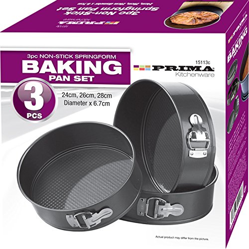 Prima Springform-Set, mit Antihaftbeschichtung, Durchmesser 24 cm, 26 cm und 28 cm, 3-teilig