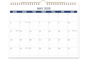 NOKINGO Calendar 2025-2026 - Wall Calendar 2025-2026 from Mar 2025 to Oct 2026, 20 Monthly Calendar, 140gsm Thick Paper for Organizing & Planning, 21.5x28cm, Calendar 2025-2026, Wall Planner 2025-2026