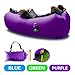 Produktbild Aufblasbares Sofa DasMeer Aufblasbare Liege Air integriertem Kissen Couch Stuhl, tragbare Kompression Air Tasche für Sommer Camping Strand Pool (Lila)