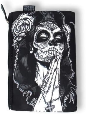 Liquor Brand-Rockabilly Zipper Cosmetic Bag Purse Gypsy Rose (Black)