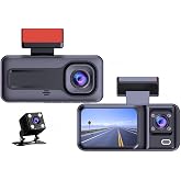 Hasuba 3 Kameralı Ara&ccedil; İ&ccedil;i Kamera Seti-1080P Full HD,170&deg; Geniş A&ccedil;ı &Ouml;n,120&deg; Kabin İ&ccedil; Kamera,Gece G&ouml;r&uuml;şl&uuml; Su Ge&ccedil;irmez Arka Par